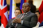 Le président centrafricain  Faustin Archange Touadéra lors du sommet One Forrest à Libreville le 2 mars 2023 