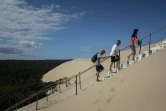 La dune du Pilat à nouveau accessible après les incendies qui ont frappé la Gironde ces derniers jours, le 27 juillet 2022