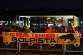 Manifestation contre le président brésilien Michel Temer à Brasilia, le 17 mai 2017