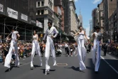 Des membres de la série "Pose", fiction  sur la communauté transsexuelle new-yorkaise à la fin des années 80, faisaient partie des vedettes du défilé