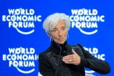 La directrice générale du FMI Christine Lagarde lors d'un débat du forum économique mondial le 23 janvier 2016 à Davos