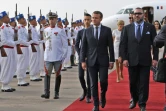 Le président français Emmanuel Macron et le roi du Maroc Mohammed VI à Rabat, le 14 juin 2017