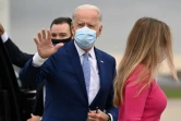 Le candidat démocrate Joe Biden à l'aéroport de New Castle pour se rendre en Georgie, le 27 octobre 2020 