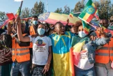 Des manifestants lors d'un rassemblement pro-gouvernemental à Addis Abeba, en Ethiopie, le 7 novembre 2021