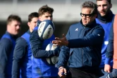 Le sélectionneur du XV de France, Fabien Galthié, lors d'un entraînement, le 11 février 2021 à Marcoussis, à trois jours du match du Tournoi des Six nations contre l'Irlande à Dublin