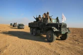 Les forces irakiennes, appuyées par les forces paramilitaires du Hachd al-Chaabi, avancent dans la province de Salaheddine, après avoir quitté la ville de Baiji, le 24 novembre 2017