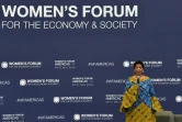 La directrice d'ONU-femmes, Phumzile Mlambo-Ngcuka, lors d'un forum à Mexico le 30 mai 2019. Deux grandes réunions sur les femmes, en mai au Mexique et en juillet en France, ont été reportées à cause du Covid-19. 