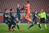La joie des Ecossais après leur qualification pour l'Euro 2020 aux dépens de la Serbie, lors de leur match de play-off, le 12 novembre 2020 à Belgrade