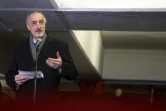 Bachar al-Jaaari, le représentant permanent de la Syrie auprès de l'ONU, fait une déclaration aux médias après des discussions sur la Syrie, le 26 janvier 2018 à Vienne