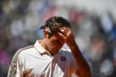 Roger Federer, le 7 juin 2019 sur le court central de Roland-Garros à Paris