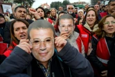 Des soutiens au maire d'Istanbul Ekrem Imamoglu, le 31 janvier 2025 à Istanbul