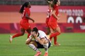 L'internationale américaine Carli Lloyd après la défaite des Etats-Unis en demi-finales du tournoi olympique contre le Canada le 2 août 2021 à Kashima