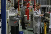 Ouvriers de l'usine Renault de Cléon, dans le nord de la France, le 18 juin 2015
