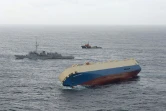 Photo fournie par la Marine nationale le 29 janvier 2016 du cargo "Modern Express" à la dérive le 28 janvier 2016 dans le Golfe de Gascogne