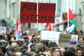 Manifestation à Paris "contre le coup de force de Macron" après la nomination de Michel Barnier à Matignon, le 7 septembre 2024