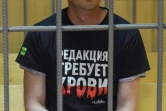 Le journaliste russe d'investigation Ivan Golounov attendant, le 8 juin 2019, son passage devant le tribunal après son arrestation pour trafic de drogue