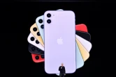 Le PDG d'Apple Tim Cook présente les nouveaux iPhone, le 10 septembre 2019 à Cupertino, en Californie