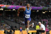 Le triple-sauteur américain Christian Taylor s'envole vers la victoire à Londres, le 10 août 2017