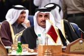 L'émir du Qatar cheikh Tamim ben Hamad al-Thani assiste au sommet du Conseil de coopération du Golfe (GCC) à Koweït le 5 décembre 2017