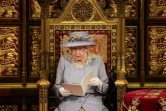 La reine Elizabeth II lit le discours du trône au Parlement, à Londres le 11 mai 2021
