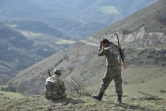 Des réservistes sur les hauteurs de Choucha, dans le Nagorny Karabakh , le 31 octobre 2020
