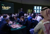 Participants au tournoi international d'échecs du roi Salmane à Ryad le 26 décembre 2017