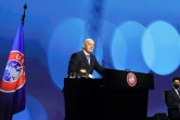 Le président de la Fifa Gianni Infantino lors du congrès de l'instance à Montreux, le  20 avril 2021