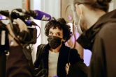 Isabelle Coutant-Peyre (C), avocate et ex-épouse du terroriste Carlos au tribunal de Paris le 22 septembre 2021