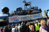 Le navire "Steve Irwin" de l'association écologiste Sea Shepherd dans le port de Sydney, le 2 septembre 2012