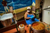 Isabel Antomarchi, 70 ans, chargée de distribuer la nourriture au projet communautaire Quisicuaba, le 1er novembre 2021 à La Havane 