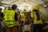 Des "gilets jaunes"  réunis pour évoquer la suite du mouvement avant les vacances d'été, le 29 juin 2019 à Montceau-les-Mines(Saône-et-Loire)
