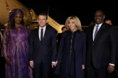 Le président français Emmanuel Macron (C-G) et son épouse, Brigitte Macron (C-D) sont accueillis à Dakar le 2 février 2018 par le président sénégalais Macky Sall (D) et son épouse Marieme Faye Sall (G)
Macron and co-hosts Sall, are expected to be joined by the musician Rihanna in the Senegalese capital of Dakar on Friday for the final day of the Global Partnership for Education financing conference.