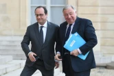 François Hollande et Gérard Larcher le 20 janvier 2016 à l'Elysée à Paris