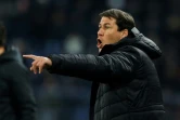 Le coach de l'Olympique de Marseille Rudi Garcia replace ses joueurs opposés à Caen, le 20 janvier 2019, au stade Michel-d'Ornano