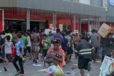Image tirée d'une vidéo AFPTV montrant des scènes de pillages à Port Moresby, le 10 janvier 2024 en Papouasie-Nouvelle-Guinée