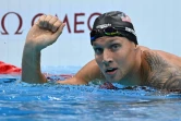 L'Américain Caeleb Dressel vainqueur de sa demi-finale du 100 m libre au centre aquatique des Jeux de Tokyo, le 28 juillet 2021 