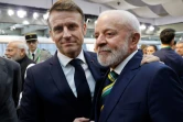 Le président brésilien Luiz Inacio Lula da Silva et le président français Emmanuel Macron après une réunion bilatérale lors du sommet des dirigeants du G20 à Rio de Janeiro, au Brésil, le 18 novembre 2024