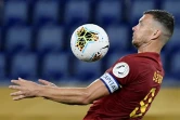 L'attaquant bosnien de l'AS Rome, Edin Dzeko, lors du match de Serie A face à la Sampdoria Gênes, à Rome, le 24 juin 2020