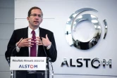 Le PDG d'Alstom Henri Poupart-Lafarge lors d'une conférence de presse le 11 mai 2016 à Paris