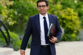 Le ministre des Affaires étrangères sortant, Stéphane Séjourné, à l'Élysée, le 23 août 2024 à Paris