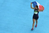 Mélina Robert-Michon, médaillée d'argent au lancer du disque aux Jeux de Rio, le 16 août 2016