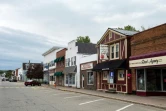Le centre-ville de la petite ville de Millinocket en septembre 2020, dans l'Etat américain du Maine, qui a connu un évènement "ultra-propagateur" du Covid-19