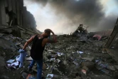 La scène l'explosion à Beyrouth le 4 août 2020