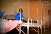 Un patient atteint du sida dans un hôpital à Bangui, le 27 janvier 2022