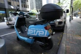 Un scooter électrique en partage du réseau Revel, à New York, le 30 juillet 2020 