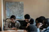 Des migrants venus de la "jungle" de Calais, dans un foyer Adoma, à Pouilly-en-Auxois, le 12 février 2016