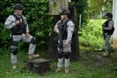 Des soldats colombiens patrouillent les rues de Tumaco, Colombie, Le 19 février 2020
