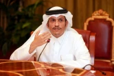Le ministre qatari des Affaires étrangères Mohammed ben Abderrahmane Al-Thani, lors d'une conférence de presse à Doha, le 18 juin 2017