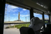 La fusée SLS de la Nasa sur l'aire de lancement 39B du centre spatial Kennedy, le 25 août 2022