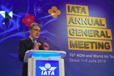 Alexandre de Juniac, directeur général de l'Iata, lors de l'assemblée générale annuelle en juin 2019 à Séoul, en Corée du Sud
